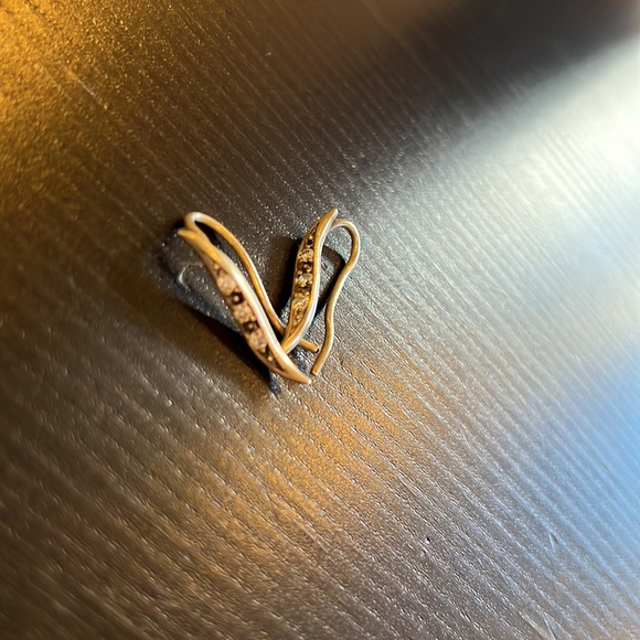 Silver earrings with cubic zirconia and onyx inlays - Picture 3 of 6